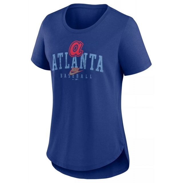 Nike - Women's Atlanta Braves Blue Cooperstown Arch T-Shirt in Johnson City TN