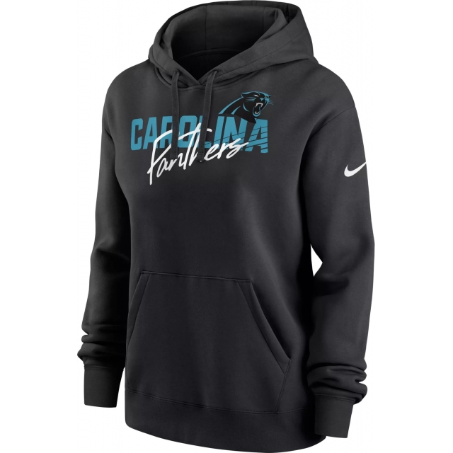 Nike - Women's Carolina Panthers Team Slant Black Hoodie in Metairie LA