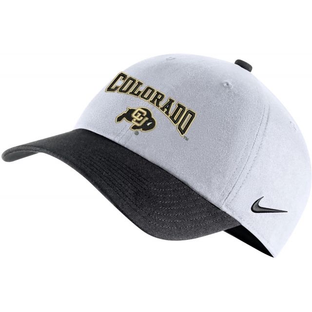 Nike - Men's Colorado Buffaloes White Campus Adjustable Hat