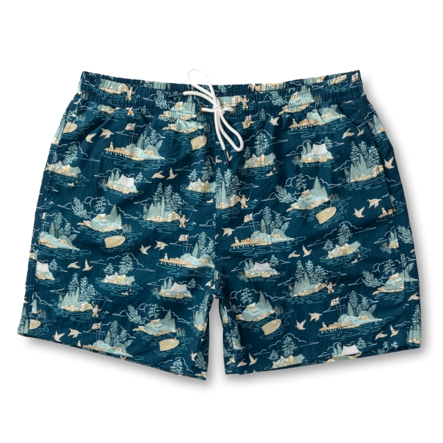 Duck Head - Men's 6" Print Sailport Swim Short