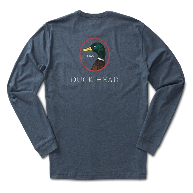 Duck Head - Men's Logo Long Sleeve T-Shirt - White