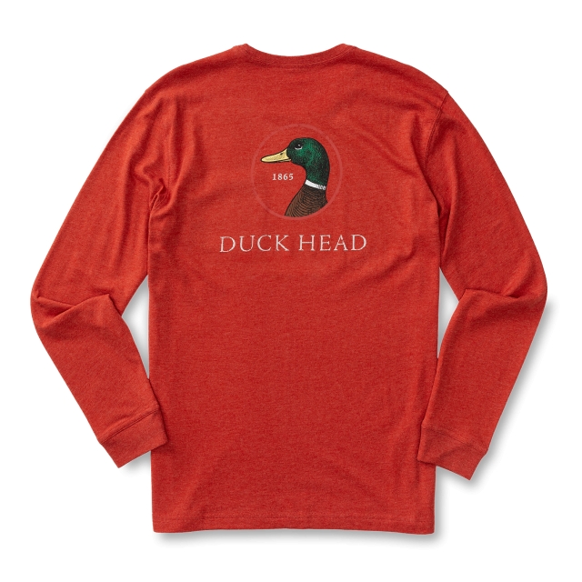 Duck Head - Men's Logo Long Sleeve T-Shirt - White