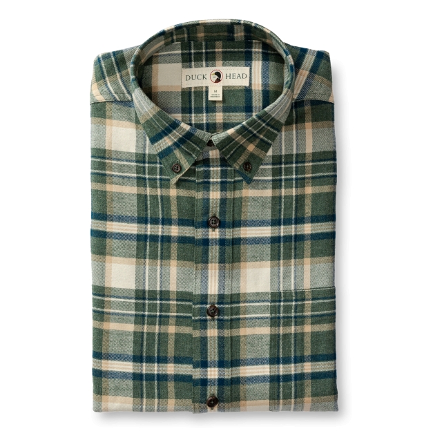 Duck Head - Men's Stoker Plaid Cotton Flannel Sport Shirt