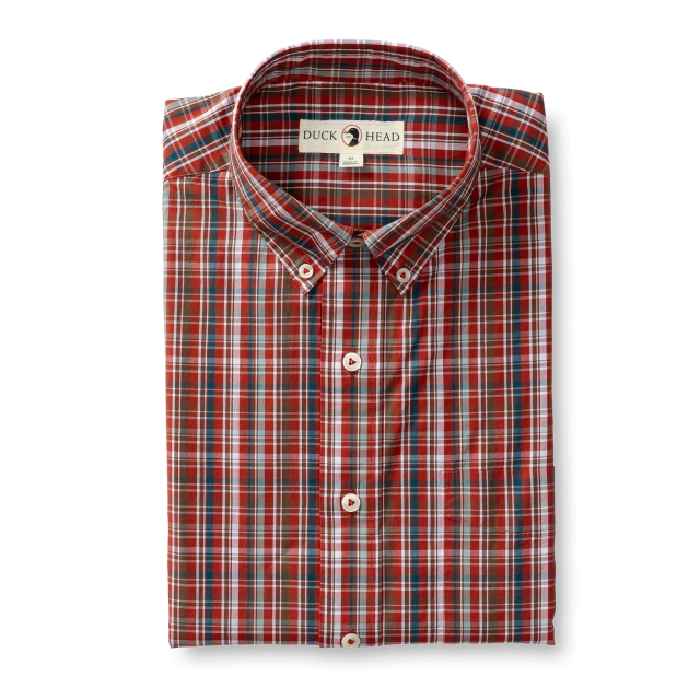 Duck Head - Men's Watkins Plaid Cotton Poplin Sport Shirt