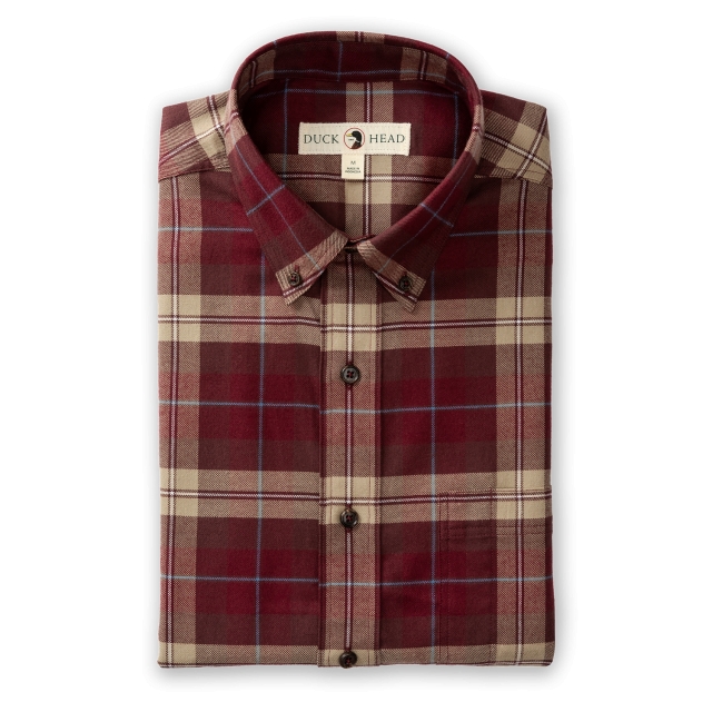 Duck Head - Men's Buckner Plaid Cotton Flannel Sport Shirt