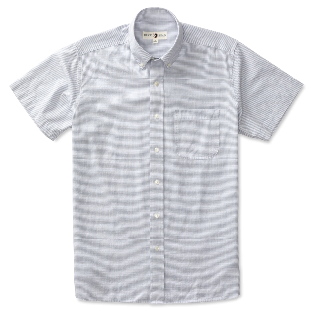 Duck Head - Men's Hubert Stripe Cotton Slub Sport Shirt
