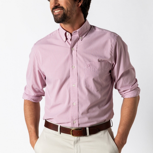 Duck Head - Men's Performance Poplin Sport Shirt - Turner Gingham
