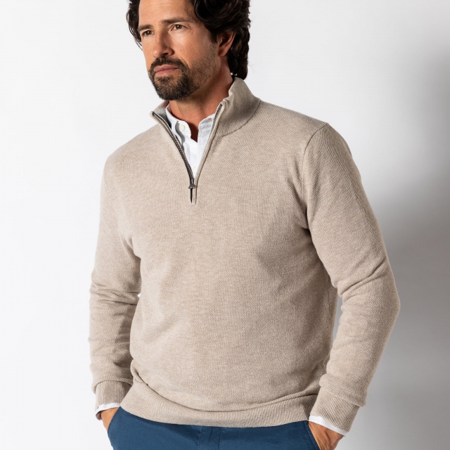 Duck Head - Men's Colton Pique 1/4 Zip Sweater