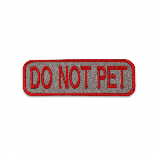 K9 Sport Sack - Do Not Pet - Red/Gray - 2x6