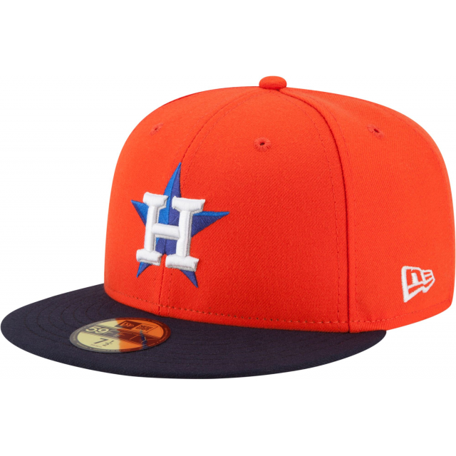 New Era - Men's Houston Astros 59Fifty Alternate Orange Authentic Hat in Cypress TX