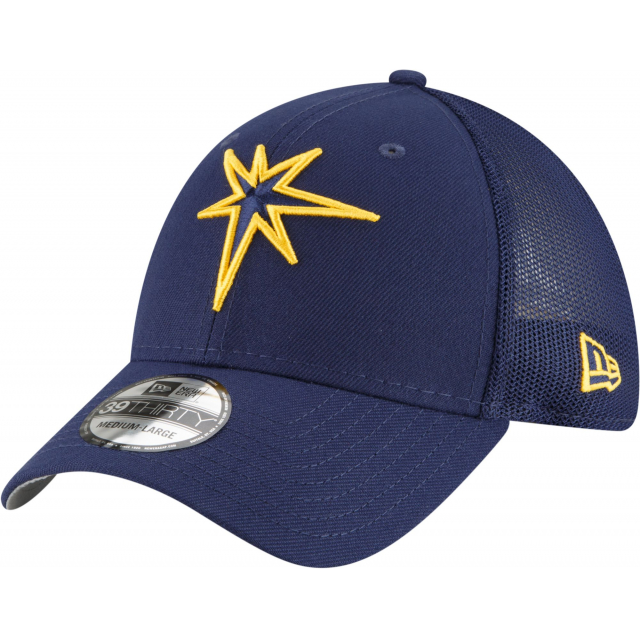 New Era - Men's Tampa Bay Rays Navy 39Thirty Stretch Fit Hat in Wichita KS