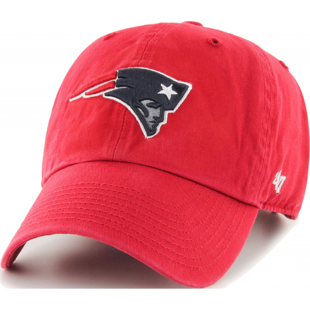 47 Brand - Men's New England Patriots Clean Up Red Adjustable Hat