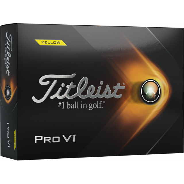 Titleist - 2021 Pro V1 Yellow Golf Balls