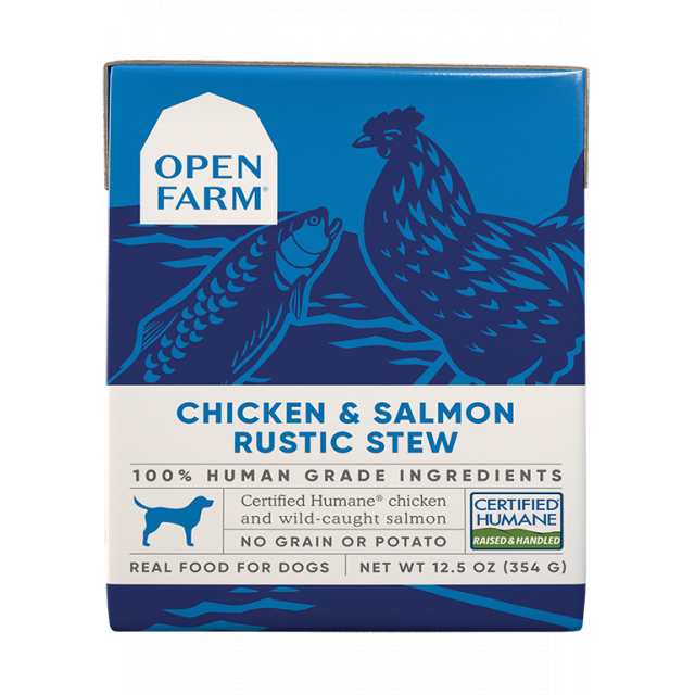 Open Farm - Rustic Stew Chicken & Salmon Recipe Wet Dog Food, 12.5-oz