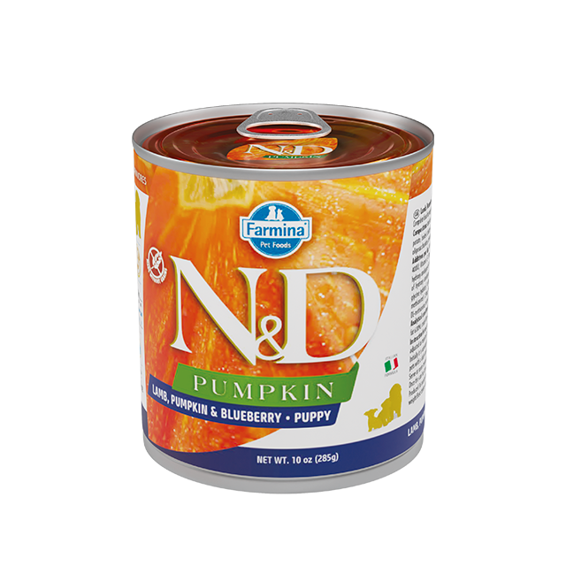 Farmina - N&D Pumpkin, Lamb & Blueberry Puppy Wet Dog Food, 10-oz