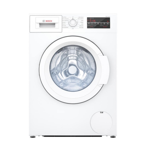 Bosch - 300 Series 24 in. 2.2 cu. ft. High-Efficiency Front Load Washer in White, ENERGY STAR