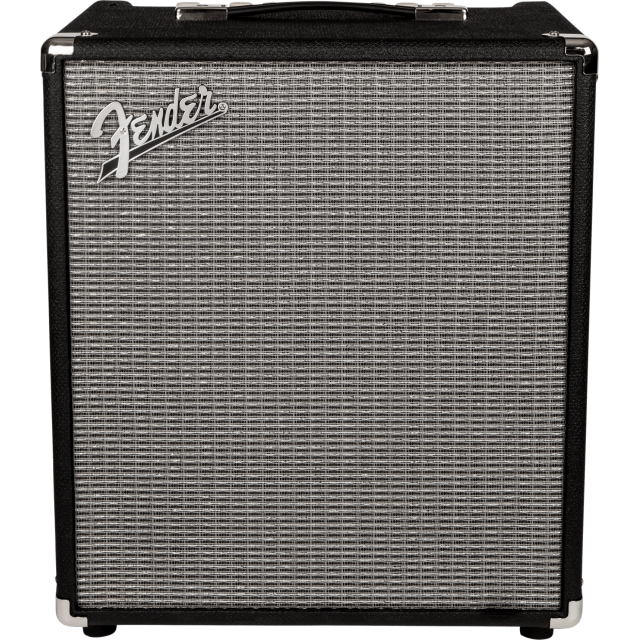 Fender Guitars - Rumble 100 (V3) Electric Bass Guitar Amplifier, Black/Silver