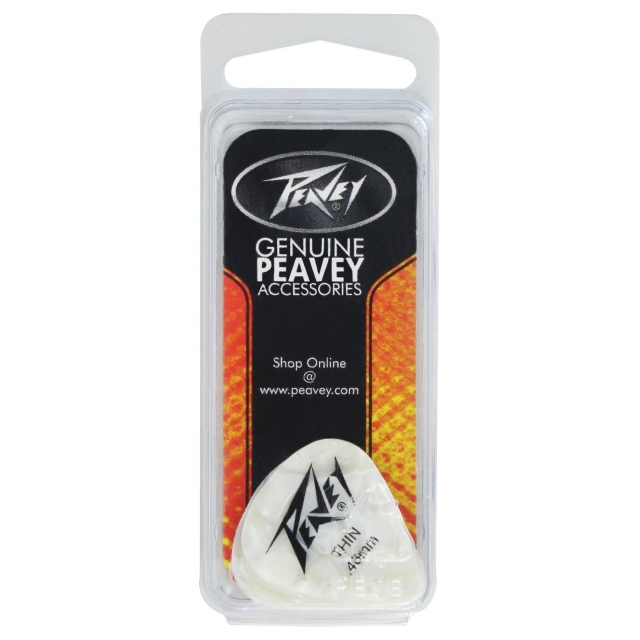 Peavey - White Pearl 351 Guitar Picks - Thin - 12 Pack