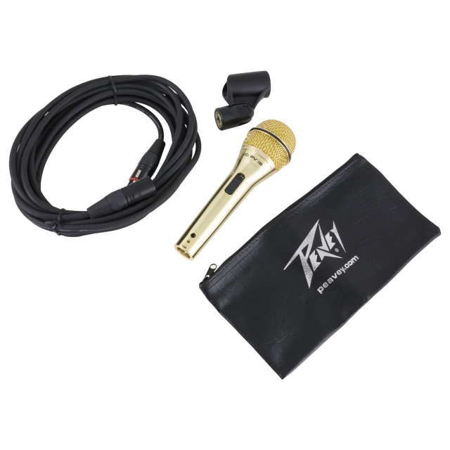 Peavey - PVi 2 Dynamic Vocal Microphone with XLR Cable - Gold