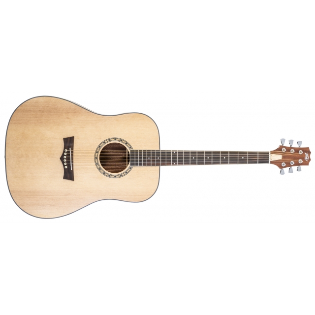 Peavey - Delta Woods DW-2 Solid Top Dreadnought Acoustic Guitar with Case