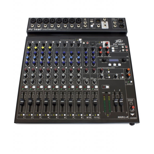 Peavey - PV 14 BT 14 Channel Compact Mixer with Bluetooth