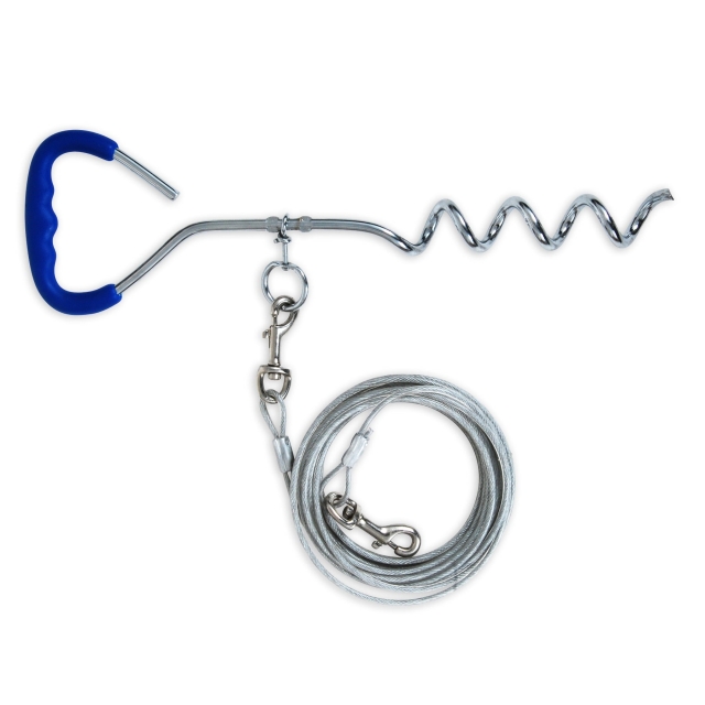 Petmate - Aspen Pet Easyturn Stake W/ Tie-Out