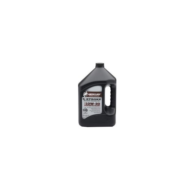 Mercury Marine - 10W-30 4-Stroke Synthetic Blend Marine Engine Oil, 1 Gallon