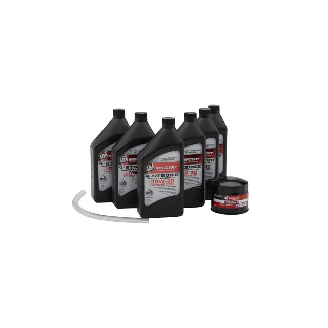 Mercury Marine - 8M0188357 10W-30 4-Stroke Outboard Oil Change Kit for  and Mariner 150hp Outboards