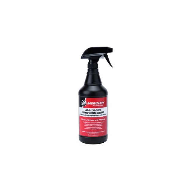 Mercury Marine - 8M0170557 All-in-One Spotless Shine Premium Water-Spot Remover and Detailer, 32 oz
