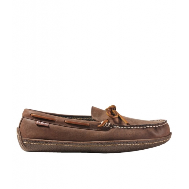 LL Bean Brand - Men's Hand Sewn Slipper Flannel-Lined in Spring TX