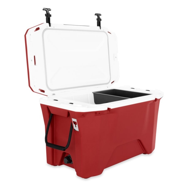 Camco - Cooler, Currituck, 50 Quart, College Crimson 201/White