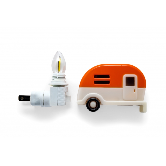 Camco - Retro RV Nightlight, Orange, E/F