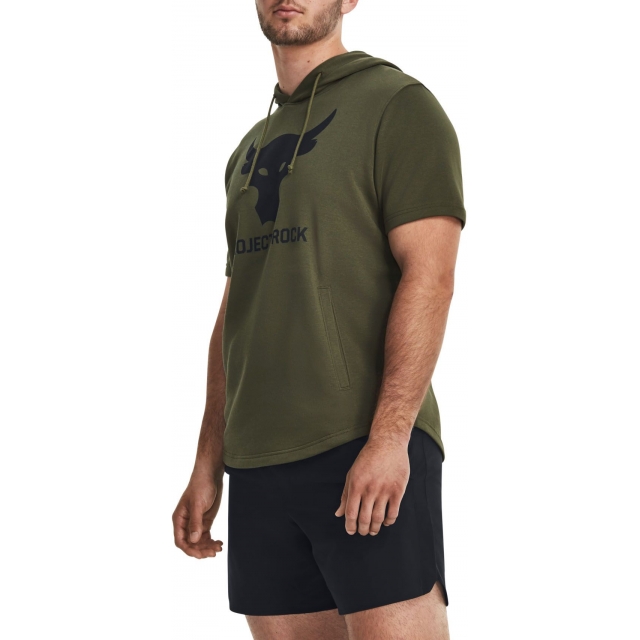 Under Armour - Men's Project Rock Terry Short Sleeve Hoodie