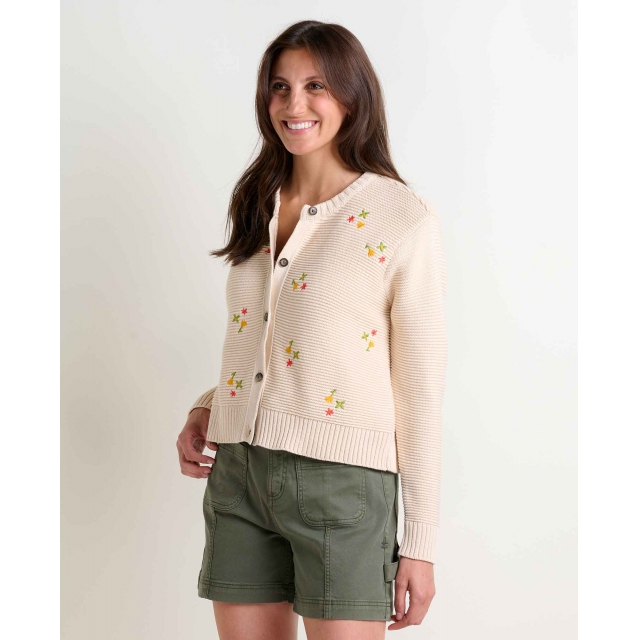 Toad&Co - Women's Bianca Crew Cardigan Embroidered