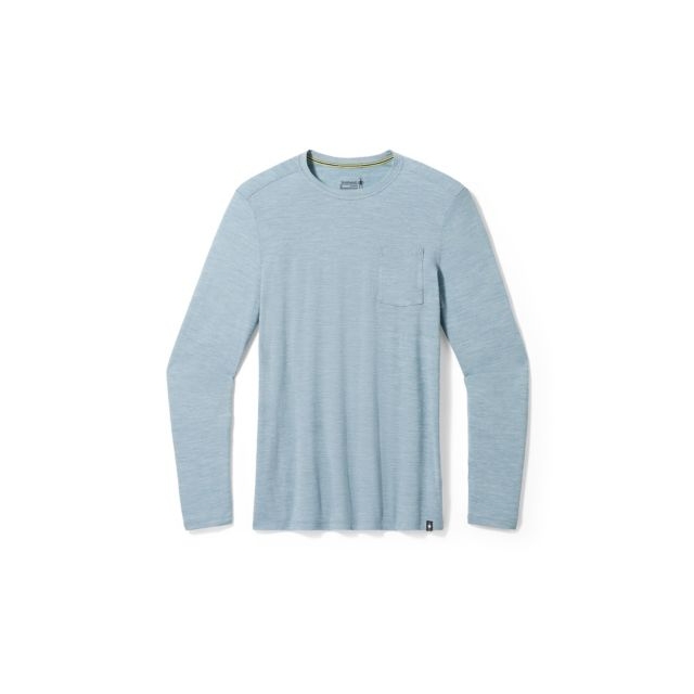 Smartwool - Men's Merino Hemp Blend Long Sleeve Pocket Tee in Wakefield Ri