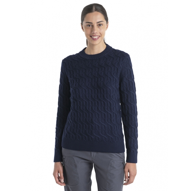 Icebreaker - Women's Merino Cable Knit Crewe Sweater