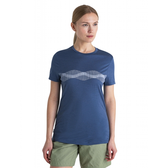 Icebreaker - Women's Merino 150 Tech Lite III SS Tee Mountain Lines