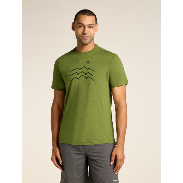 Icebreaker - Men's Merino Blend 125 Cool-Lite Sphere SS Tee Across the Peaks